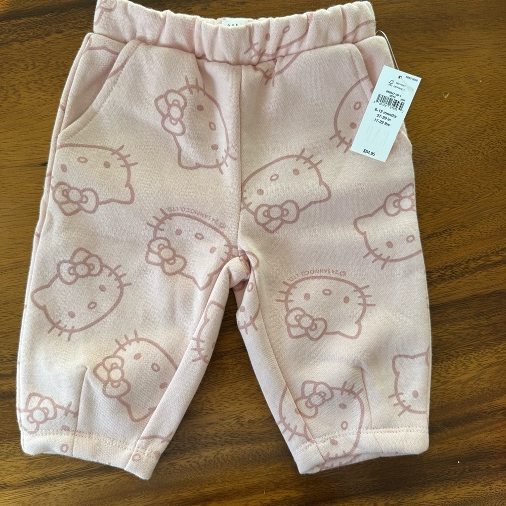 GAP Hello Kitty Fleece Cotton Sweatpants Joggers 6-12M
